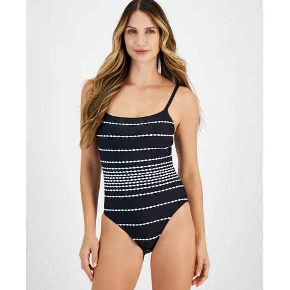 La Blanca Other - La Blanca Women's City Lights One Piece Swimsuit Black/White 10